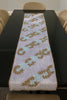 Handmade Beaded Table  Runner (Pink and Gold)