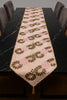 Handmade Beaded Table  Runner (Pink and Gold)