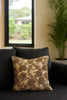 Handmade velvet Cushion Cover (Cream and Gold)