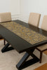 Handmade Beaded Runner - Grey Gold and Pearl