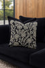 Handmade velvet Cushion Cover (Black pearl & Silver)