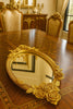 Antique Gold Finish Mirror Tray -3