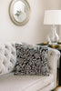 Handmade velvet Cushion Cover (Black pearl & Silver)