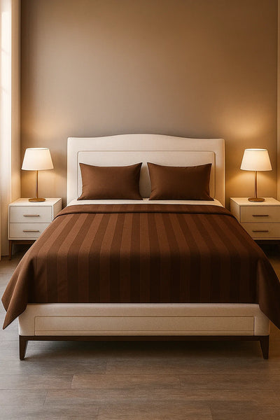 Premium Quality Bed Sheet Set (Brown)