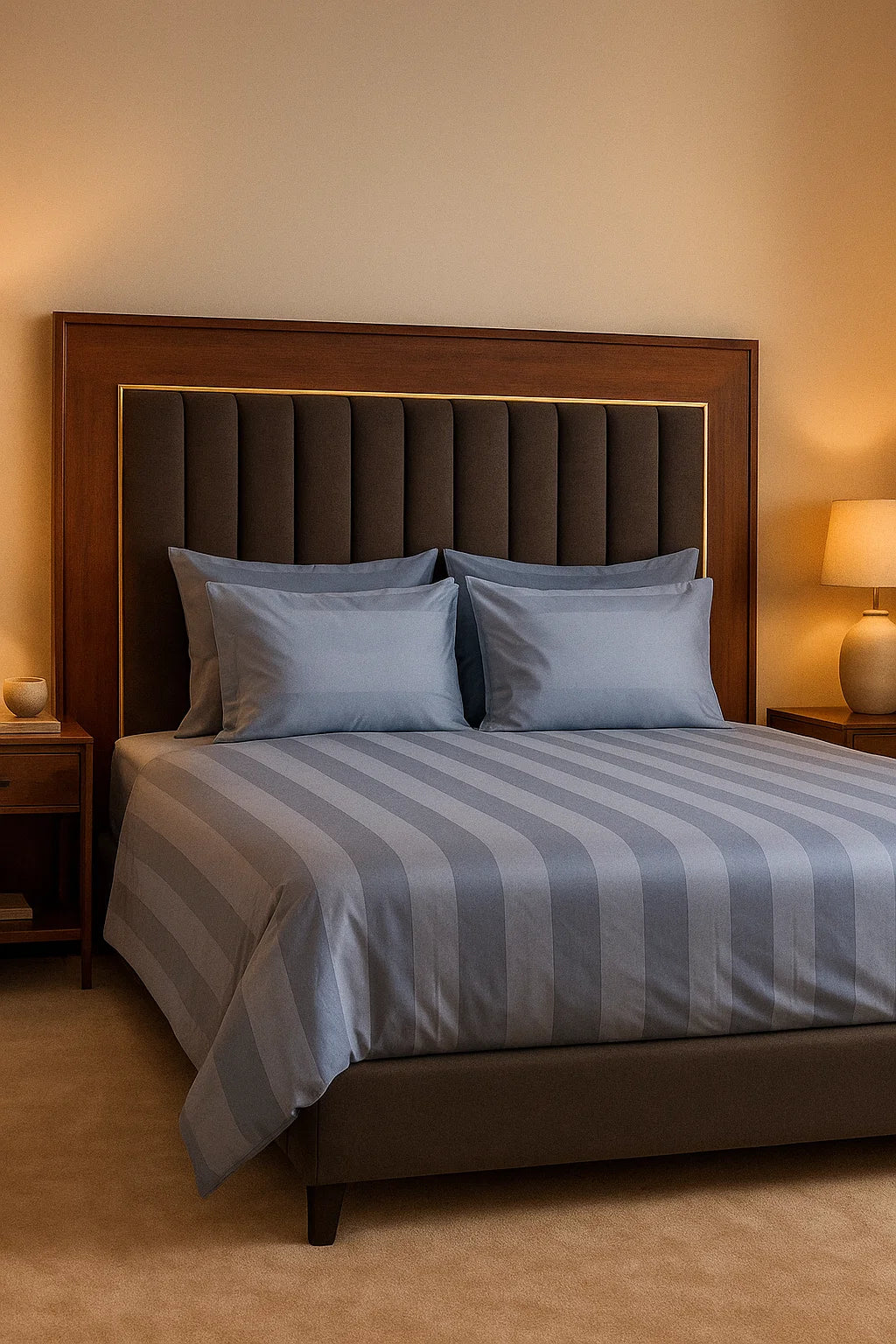 Premium Quality Bed Sheet Set (Powder Blue)