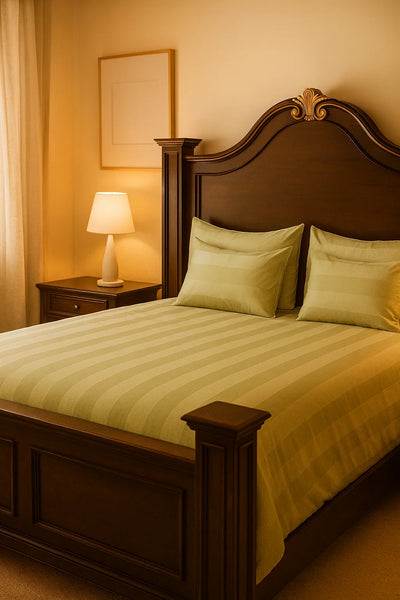 Premium Quality Bedsheet Set (Pistachio)