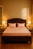 Premium Quality Bed Sheet Set (Pink sharp lining)