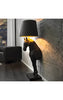 Royal Black Horse Floor Lamp