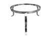 Hand-painted ceramic serving dish with stand (Blue)
