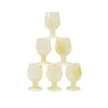 Onyx Marble glass (set of 6 pcs)