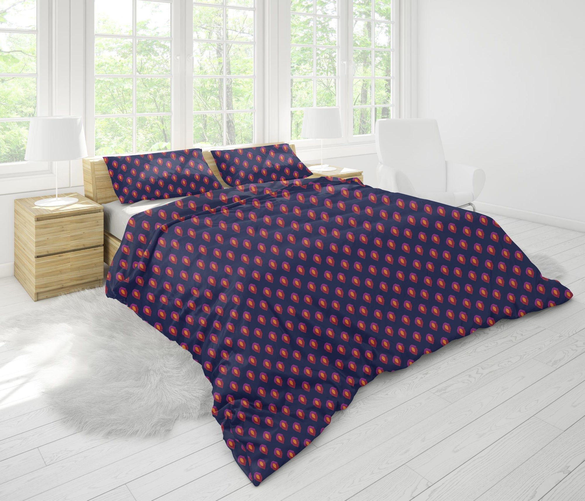 Red Dots Quilt Cover Set - Handmade Stories