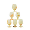 Onyx Marble glass (set of 6 pcs)