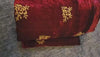 Maroon and Gold hamdmade beaded bedset (Design 2)