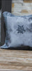 Handmade velvet Cushion Cover (Gray on Gray)