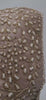 Handmade Velvet Cushion Cover (Light Beige Gold and Pearl)