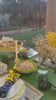 Handmade ceramic serving pot with stand - Handi  (Yellow)