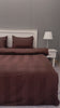 Cozy Chocolate Brown Cotton King Size Duvet Cover