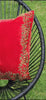 Handmade velvet Cushion Cover (Red and Gold)