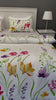 Bright Floral Bedding - White and Orange Duvet Cover