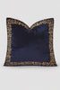 Handmade velvet Cushion Cover (Black and Gold - design 2)