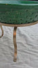 Ceramic serving platter with stand (Green)