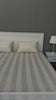 Ivory White Cotton Fitted Sheet Set with Pillowcases