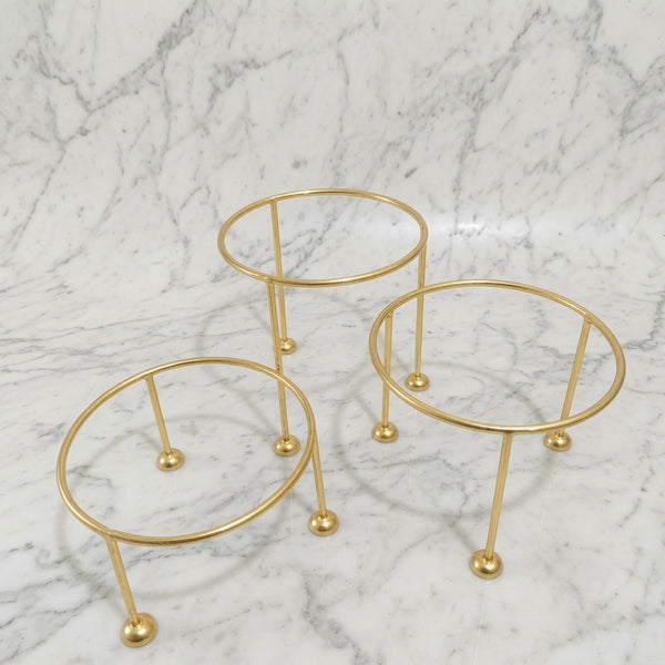 Gold Serving Riser (Set of 3)