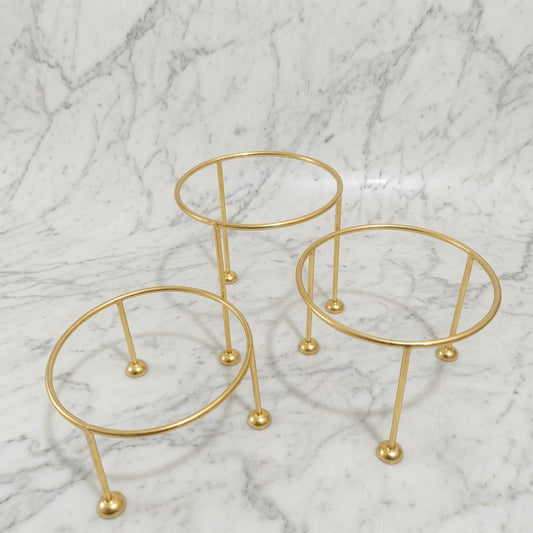 Gold Serving Riser (Set of 3)