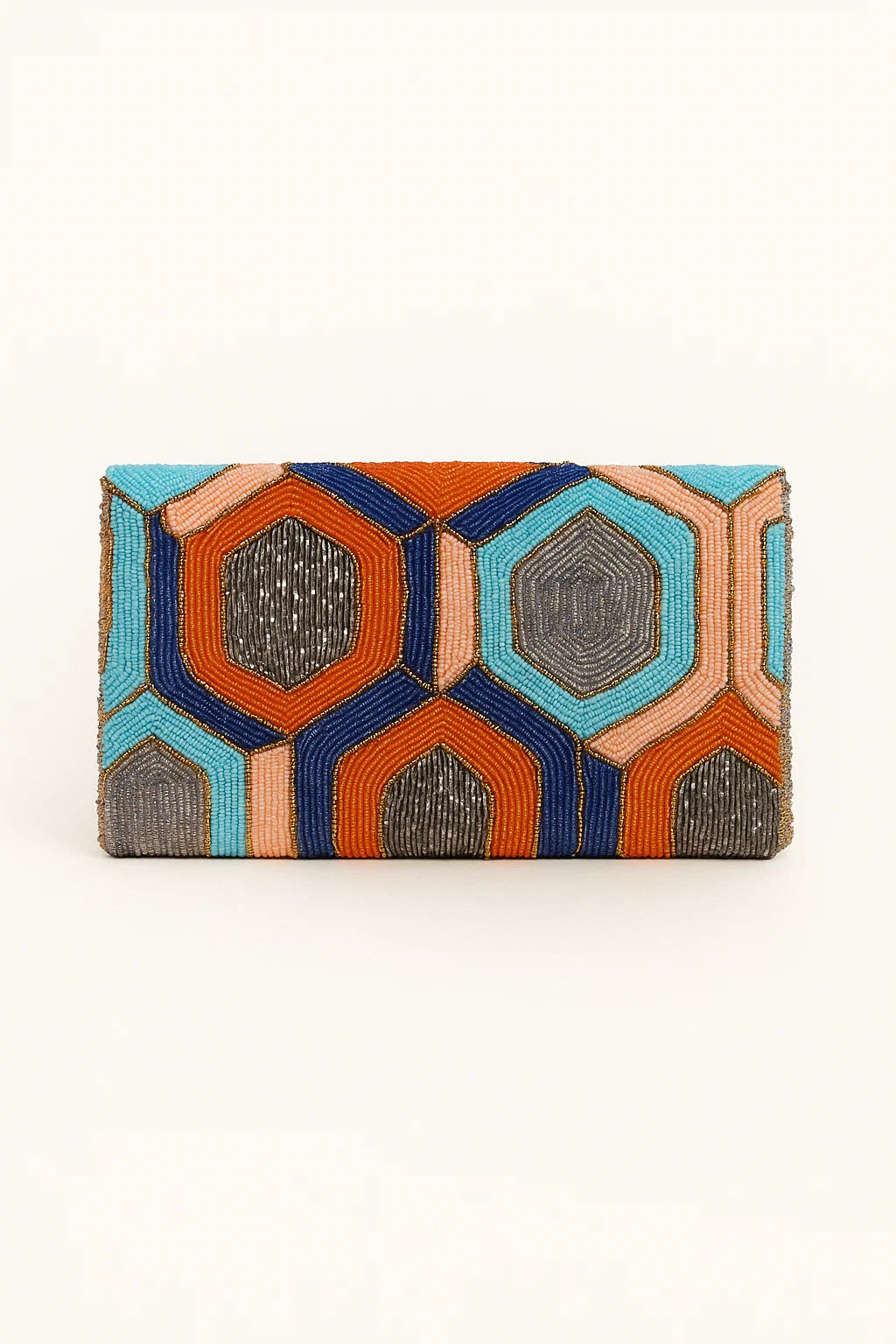 Handmade Beaded Clutch with string (Design-10)