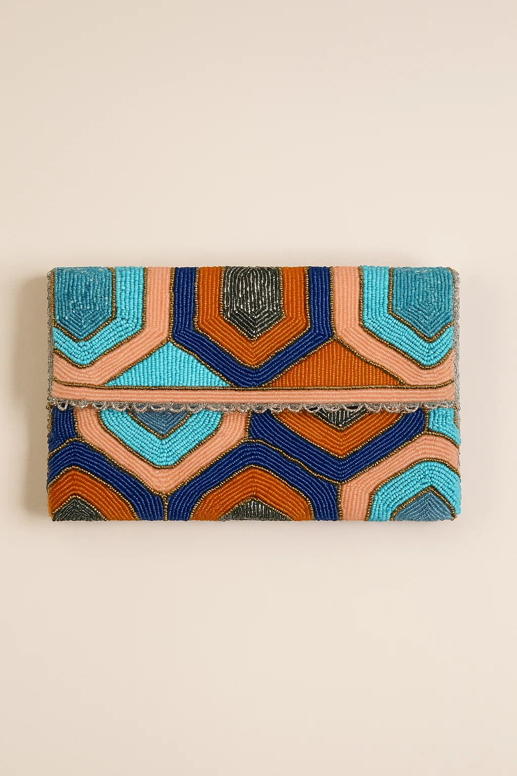 Handmade Beaded Clutch with string (Design-10)