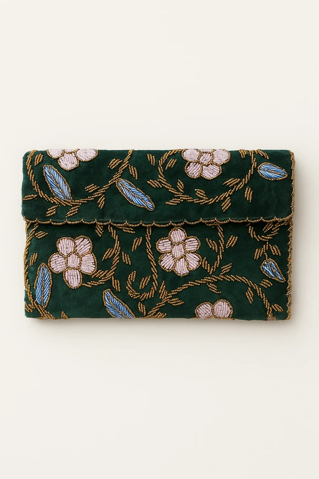 Handmade Beaded Clutch with string (Design-14)