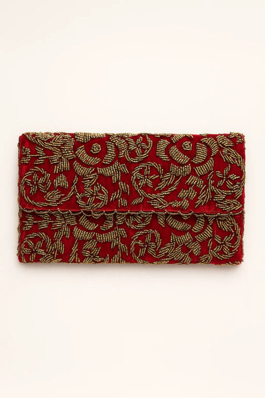 Handmade Beaded Clutch with string (Design-15)