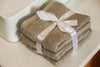 Soft Sand Cotton Face Towel Set - 3 Pack - Handmade Stories