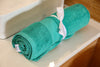 Sea Green Cotton Bath Towel - Soft & Absorbent - Handmade Stories