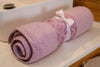 Soft Pink Cotton Bath Towel - Luxury & Absorbent - Handmade Stories